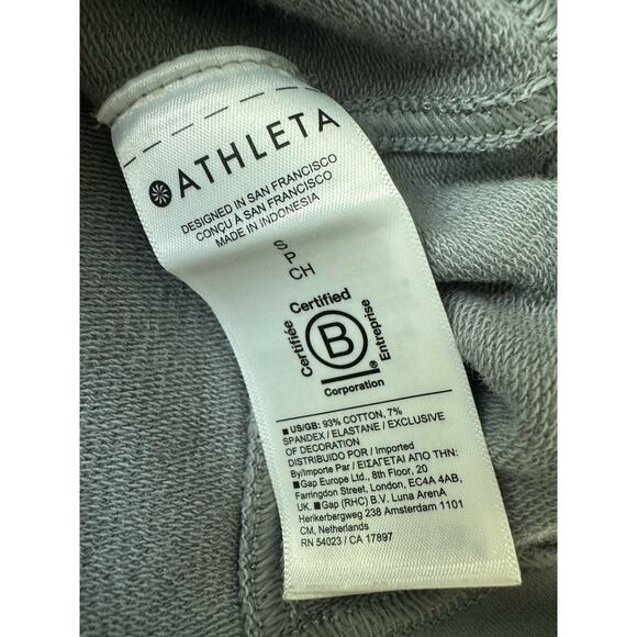 Athleta Romper Gray Retroterry Overall Garment Dye S - Picture 10 of 10